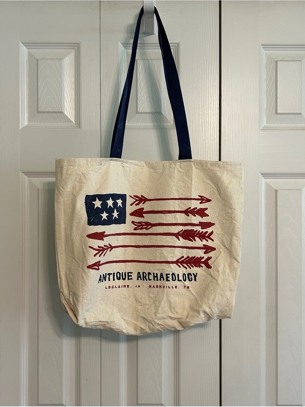 🍀ANTIQUE ARCHAEOLOGY Canvas Tote Bag from IA. NASHVILLE, TN